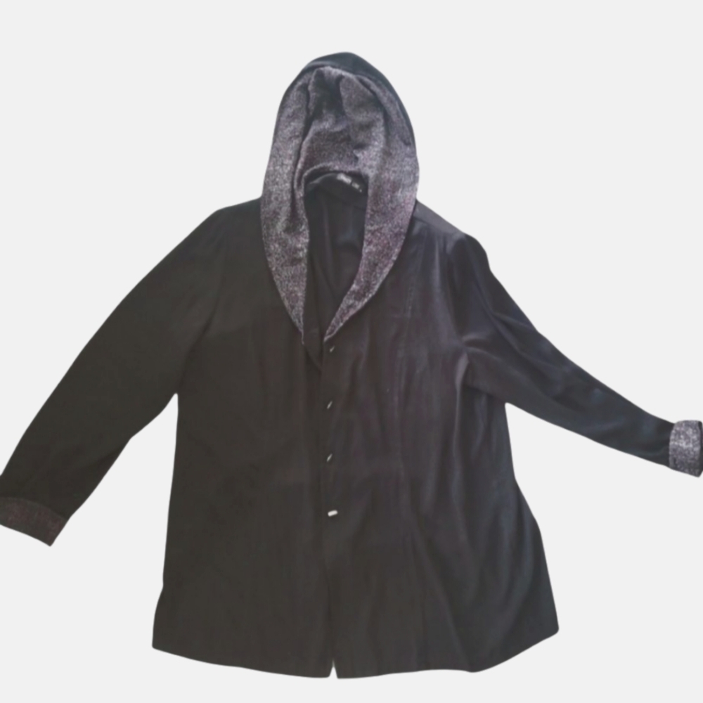 Light Jacket with Metallic Hood